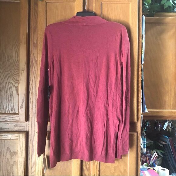 NWT Nordstrom Trouvé Angora Blend Cowl Neck Sweater Red Spice - L - Picture 6 of 10